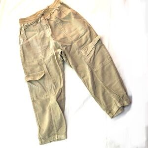 Classic Safari Crop Pants in burnt celery color